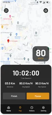 GPS Speedometer android App screenshot 3